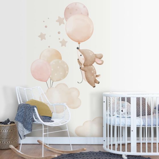 Soft Clouds pink Design tapéta