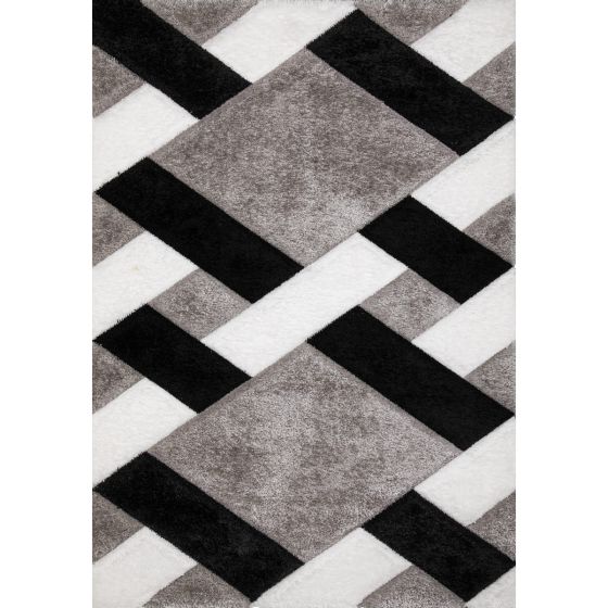 Impala Grid grey szőnyeg 80x150 cm