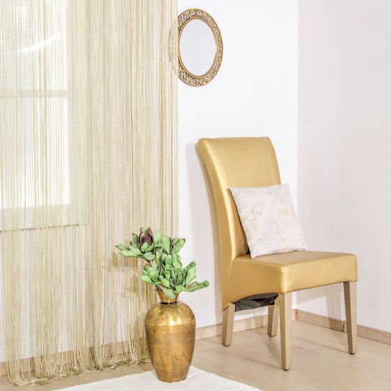 Delux arany spagetti készfüggöny 140X240 cm