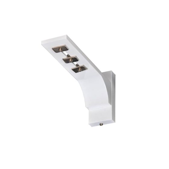 Doublo fehér oldalfali tartó 120 mm