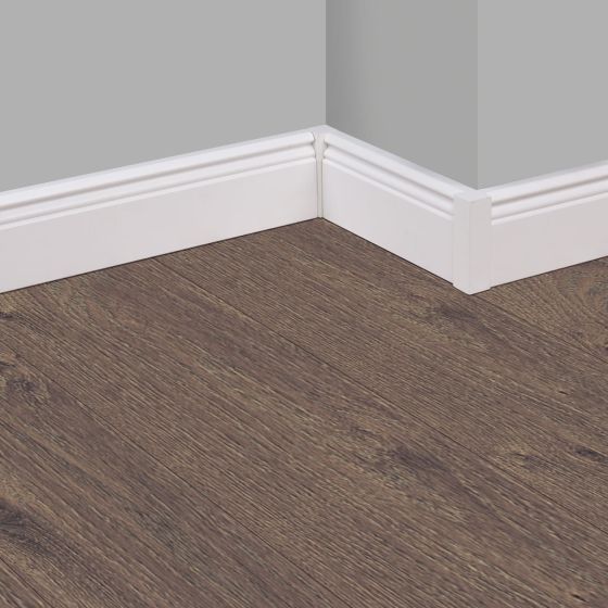 Moderna 14cm fehér szegélyléc 2,4 m