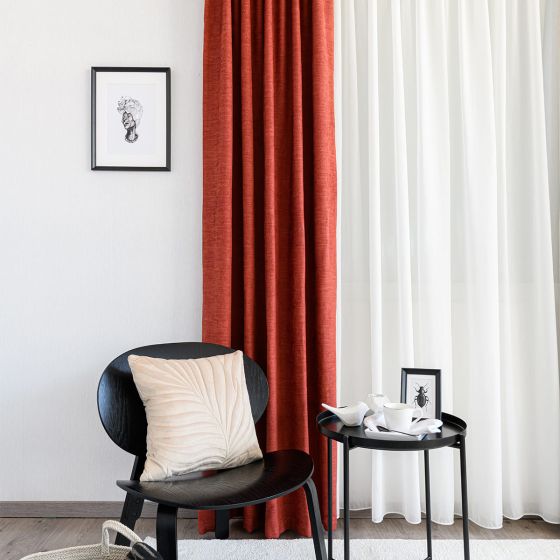 Vezuvio piros sötétítő függöny 280 cm