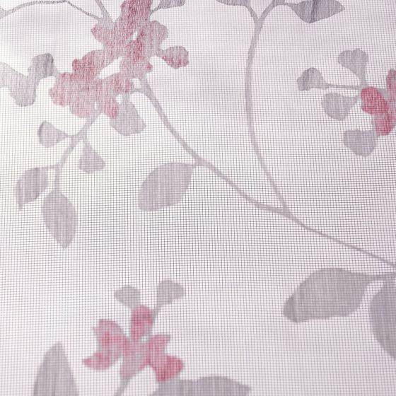Spring fehér-pink fényáteresztő függöny 300 cm