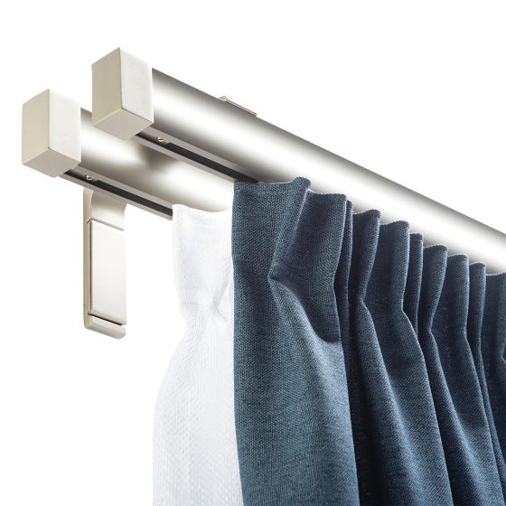 Twin S Line kétoldalas mennyezeti karnis szett alu szatén 120 cm