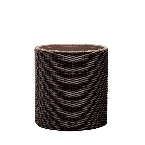 Medium Cylinder Planter brown műanyag kaspó 36x36x37,3 cm