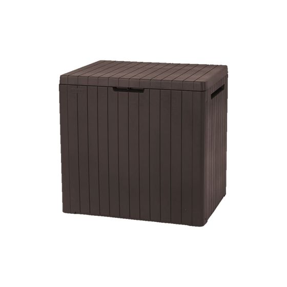 City Box fahatású műanyag kerti tároló 113L barna