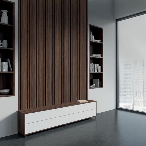 Falburkoló panel 60x260 cm Tobacco Franklin Walnut akusztikus 1,56 m2
