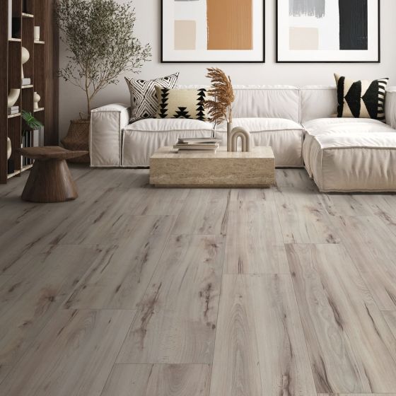 Eurohome Villa Wide V+ Greige Hawkins Beech 8 mm laminált padló
