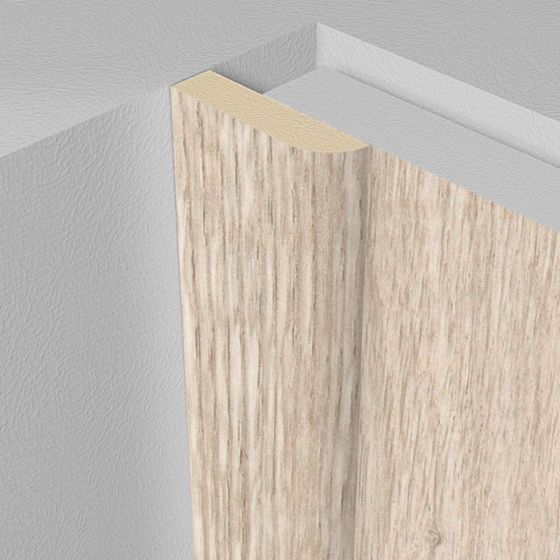 Fal és mennyezeti panel Light grey oak lezáró léc 25 x 6mm