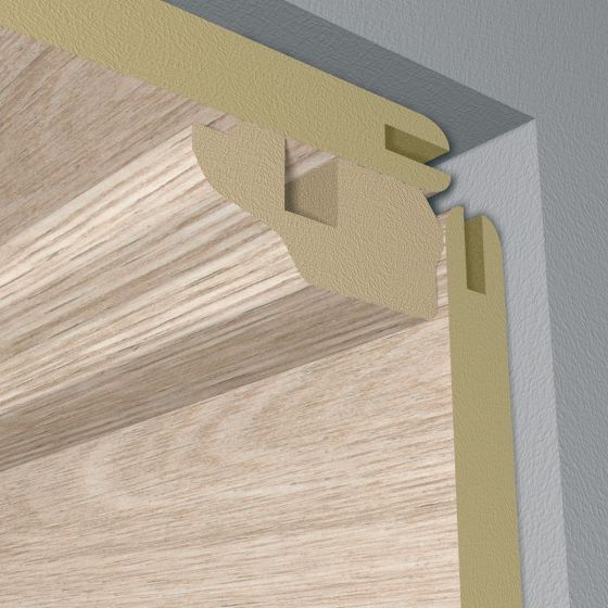 Fal és mennyezeti panel Light grey oak záró léc 16 x 36mm