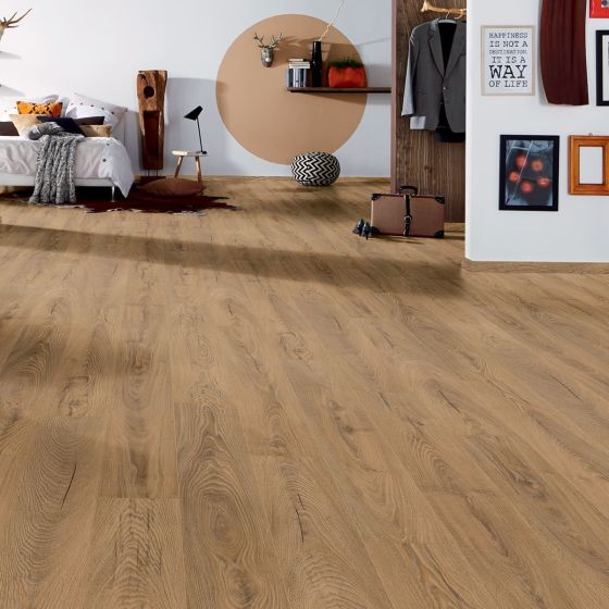 Atlantic Inca Carpenter Oak vízálló laminált padló termékminta 30 cm