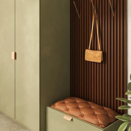 Falburkoló panel 40x260 cm brown oak-black akusztikus 1,04 m2
