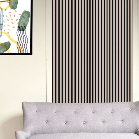 Falburkoló panel 40x260 cm sandgray-black akusztikus 1,04 m2