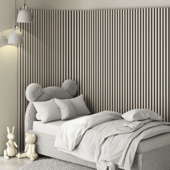 Falburkoló panel 40x260 cm cashmere-black akusztikus 1,04 m2