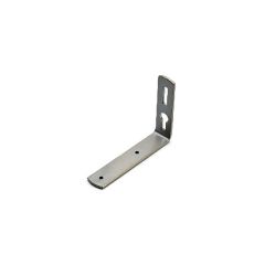DECO előlapos karnis falitartó  ezüst 10 cm