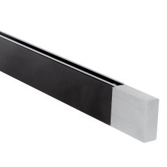 Sicilia alumínium karnis rúd fekete 160 cm