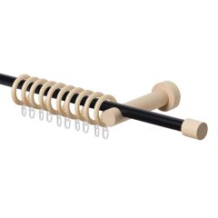 COMBO fém karnisrúd 19mm 160cm fekete