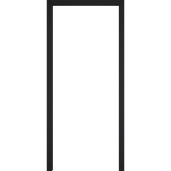 Állítható beltéri ajtótok 90 cm balos fekete 120-139 mm