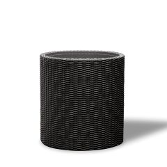 Medium Cylinder Planter antracit műanyag kaspó 36x36x37,3 cm