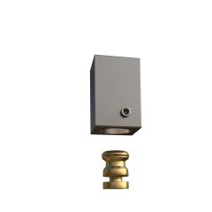 Cuby szögletes karnishoz mennyezeti tartó 2,5cm silver