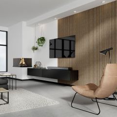 Decowall falburkol&oacute; panel 30x260 cm bronz t&ouml;lgy-fekete akusztikus 1,56 m2

