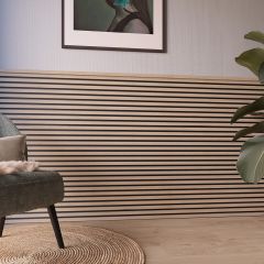 Decowall falburkol&oacute; panel 30x260 cm ivory t&ouml;lgy-fekete akusztikus 1,56 m2

