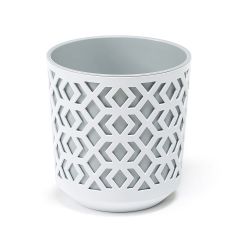 Aztek 300 műanyag kaspó 28,5x31,6 cm fehér szürke