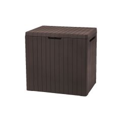 City Box fahatású műanyag kerti tároló 113L barna
