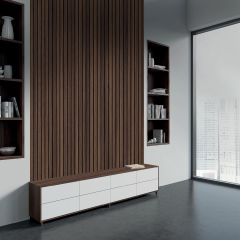 Falburkol&oacute; panel 60x260 cm Tobacco Franklin Walnut  akusztikus 1,56 m2
