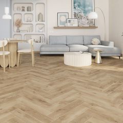 Wiparquet Herringbone Kalma Oak 8 mm vízálló laminált padló