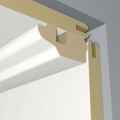 Fal és mennyezeti panel Edelweiss pore záró léc 16 x 36mm