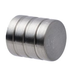 Siva fém végzáró 19mm tompa króm 1 pár