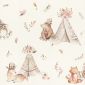 Little tents beige tapéta