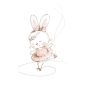 Ballet bunnie Design tapéta