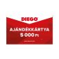 DIEGO Ajándékkártya 5.000 Ft.