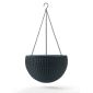 Hanging Sphere Planter műanyag kaspó antracit 35x35x22 cm