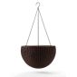 Hanging Sphere Planter műanyag kaspó whiskey barna 35x35x22 cm