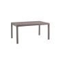 Houston polyrattan kerti asztal matt taupe