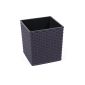 Juka Rattan virágtartó graphite 19,3x19x19 cm