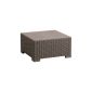 California polyrattan kerti asztal cappuccino