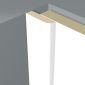 Fal és mennyezeti panel White uni lezáró léc 25 x 6mm