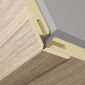 Fal és mennyezeti panel Light grey oak állítható saroktakaró léc