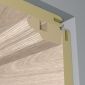 Fal és mennyezeti panel Light grey oak záró léc 16 x 36mm