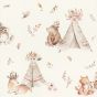 Little tents beige tapéta
