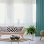 Voile Uni ekrü fényáteresztő függöny 175 cm