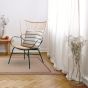 Voile Uni ekrü fényáteresztő függöny 175 cm