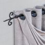 Miami végzáró nélküli 1 soros szett fekete 300 cm