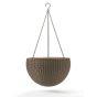 Hanging Sphere Planter műanyag kaspó mokka 35x35x22 cm