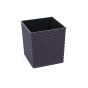 Juka Rattan virágtartó graphite 19,3x19x19 cm