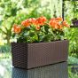 Begonia Rattan virágláda mocha 19,4x19x56 cm